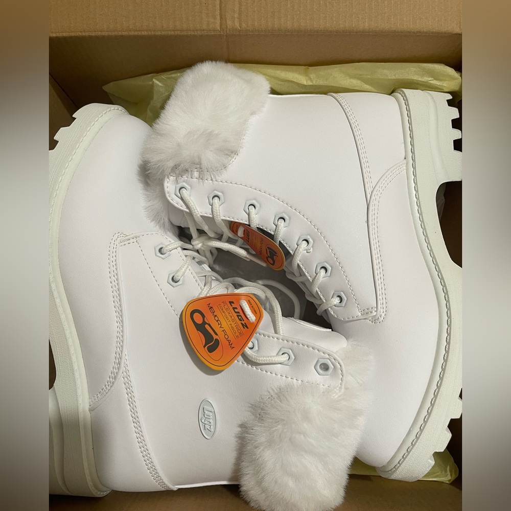 Lugz White boots